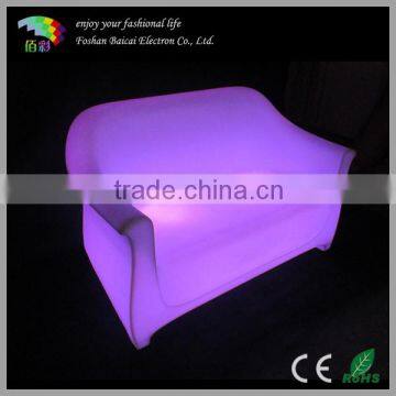 LED Two Seat Sofa with Light Color Change