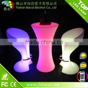 CE&ROHS approved illuminated bar furniture/led table/led light bar table