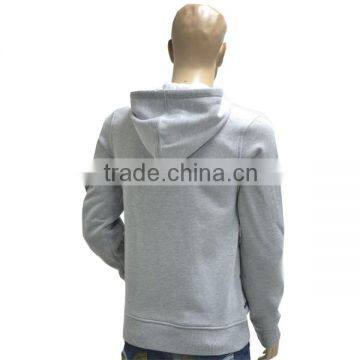 New Heather Grey Fleece Kangaroo Pocket Long Sleeves Men's Pullover Hoodie Sweatshirt photo-4