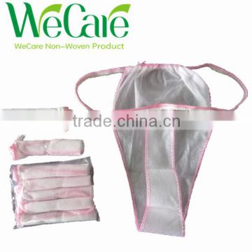 Non woven sexy thong,spa disposable saintary underwear