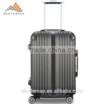  china new products for 2015 !!! 4 airplane wheels Suitcase Type PC Material aluminum hard shell luggage