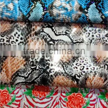 Snake Skin Pattern Leather PVC