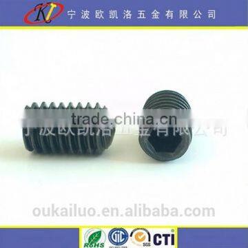 Carbon Steel black zinc door handle set screw high quality