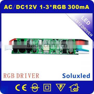 3-9W RGB led driver external control DMX512