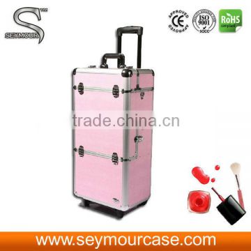 Wholesale Cosmetic Trolley Containers Makeup Bag Beauty Case