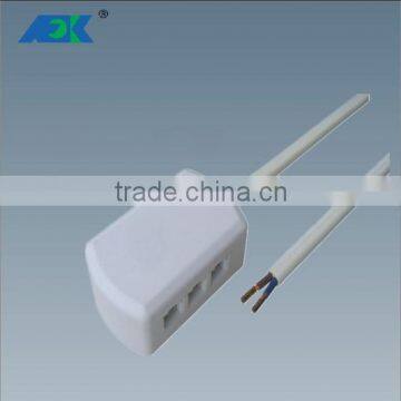 Dongguan new led Junction Boxes for led driver, conductor Wire with DC5521 sockets