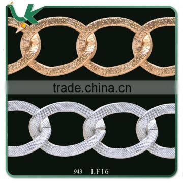 fancy aluminum chain for necklace and clothes decoration