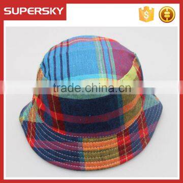 A-1535 Child Sun Visor Floppy Hat Colorful Kids Cool Bucket Hats Children Handmade Bucket Hat photo-4