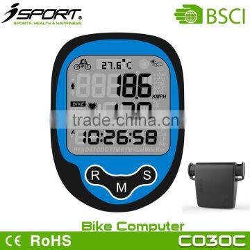Biggest LCD Display Heart Rate Bicycle Computer With Thermometer photo-3
