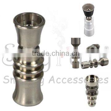 Domeless titanium Nail with female joint- gr2 ti nail-14mm