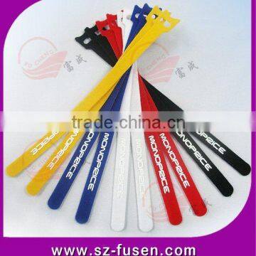 "T" shape magic tape cable tie