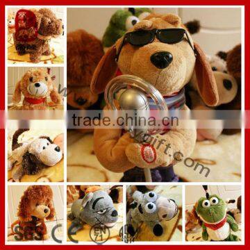 ICTI SEDEX Functional plush electronic dancing& singing dog toy