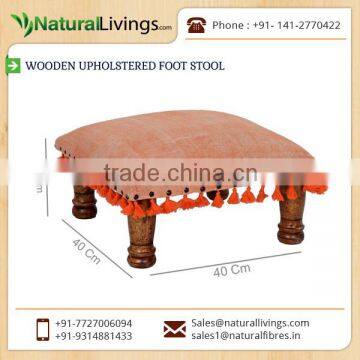 Fancy Modern Design Strong Wooden Foot Stool