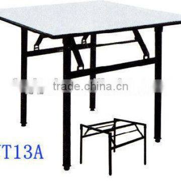 wholesale PVC top with metal frame restaurant table YT13