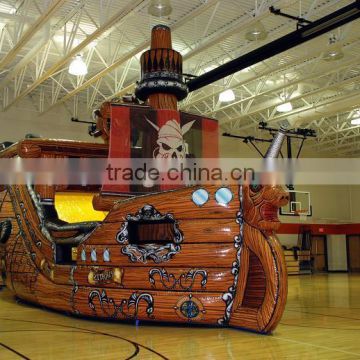 pirates inflatable ship with slide and bouncer