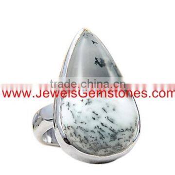 925 sterling silver dendretic opal ring, 925 silver jewelry wholesale