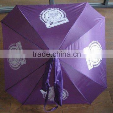 polyester with silver coating double rib reinforced square umbrella