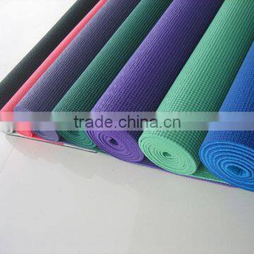 Promotional PU leather top nature rubber fitness yoga mat