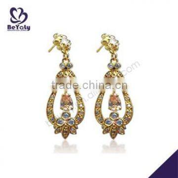 hot sale high quality sterling silver crystal drop earring