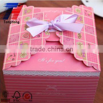 High quality exquisite wedding paper gift box for candy