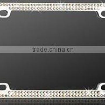 Chrome Coating Metal With Two Rows of Diamond Frame