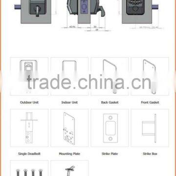 Cheap Digital Door Lock Fingerprint Hotel Lock Without Software Good Quality Access Control Door Lock System photo-6