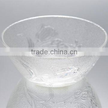 Clear Rose Glass Bowl