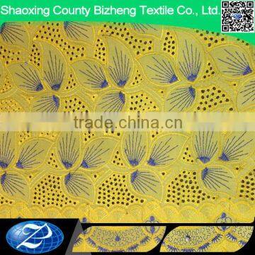 high quality african swiss voile nigerian yellow lace fabric for party dress                        
                                                                                Supplier's Choice