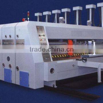 High speed fully automatic feeding flexo printing slotting and die cutting machine