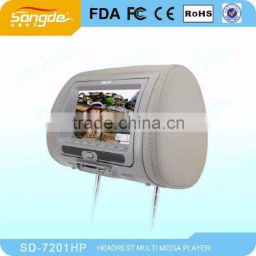 16:9 Head Rest LCD Manufacture Leather HD Car Pc Monitor Quality Choice photo-3