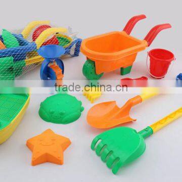 Summer funny Beach sand molds kids toysBeach trolley (10PCS)