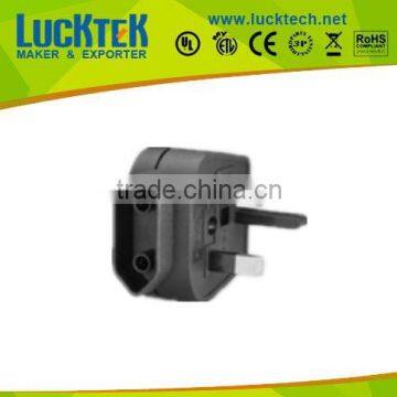 British UK to 2 pole Euro CEE7-16 plug adapter