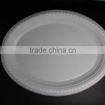 Disporable 7 *9inch PS plastic restaurant oval plate