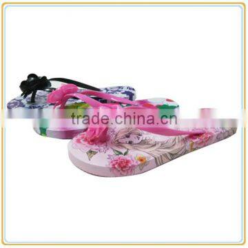 Wholesale Flower Printing EVA Flat Flip Flop Women and Girl Beach Slipper Quality Choice photo-5