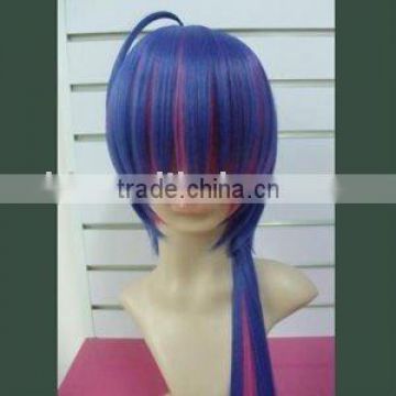 purple mixed color synthetic hair cosplay wig