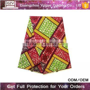 Vogue Dashiki Design Top Quality 100% Cotton Holland Wax Fabric Super