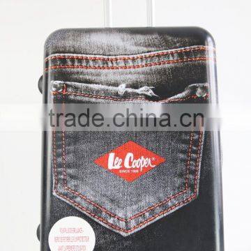 Printed Cowboy design quality eminent abs+pc trolley case luggae