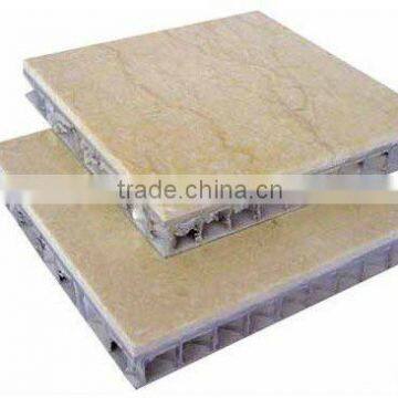 Aluminum honeycombed board with stone surface