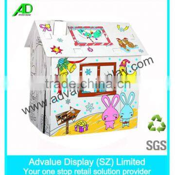 Cardboard Playhouse for Children