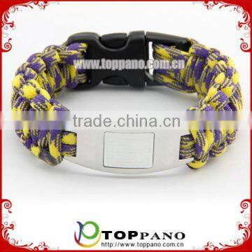 newest novel design and hot sale fashion survival bracelet