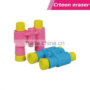 3D cute telescope shaped eraser for kids novelty erasers