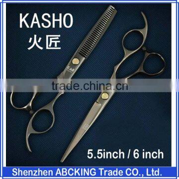 Kasho 5.5 or 6.0 inch Flat Hair Scissor / Cutting Scissor profession hairdressing salon styling tools cutting straight