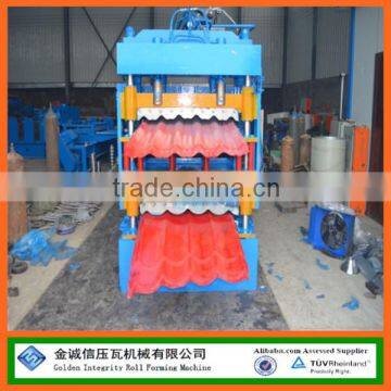 New Type- Double Deck Roof Tile Roll Forming Machine