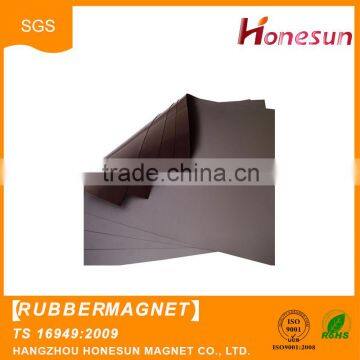 High quality strong rubber magnet with adhesive for sale