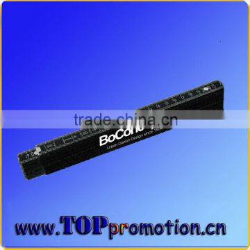 black wooden folding ruler