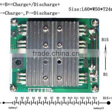 PCB/PCM/PMS for 48 lifepo4 battery pack with balance