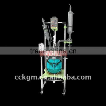 borosilicate glass laboratory chemical reactor