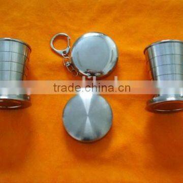 2014 Hot selling leak-proof eco-friendly FDA LFGB fodable stainless steel beer mug cup tumbler