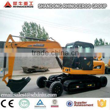 High Quality&China Cheap 8 Ton 0.25 m3 Wheel Excavator,crawler Excavator With Yanmar1 Engine photo-3