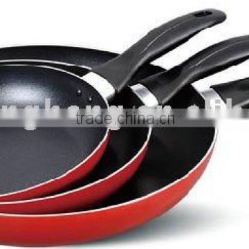 3pcs Pressed aluminum fry pan